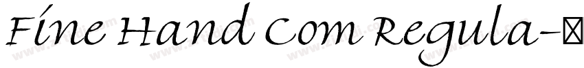 Fine Hand Com Regula字体转换
